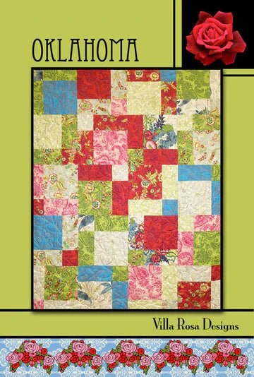Oklahoma Quilt Pattern by Villa Rosa Designs. Fat Quarter friendly. Beginner friendly - Jammin Threads