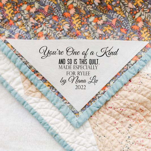 One of a Kind Corner Label - Jammin Threads