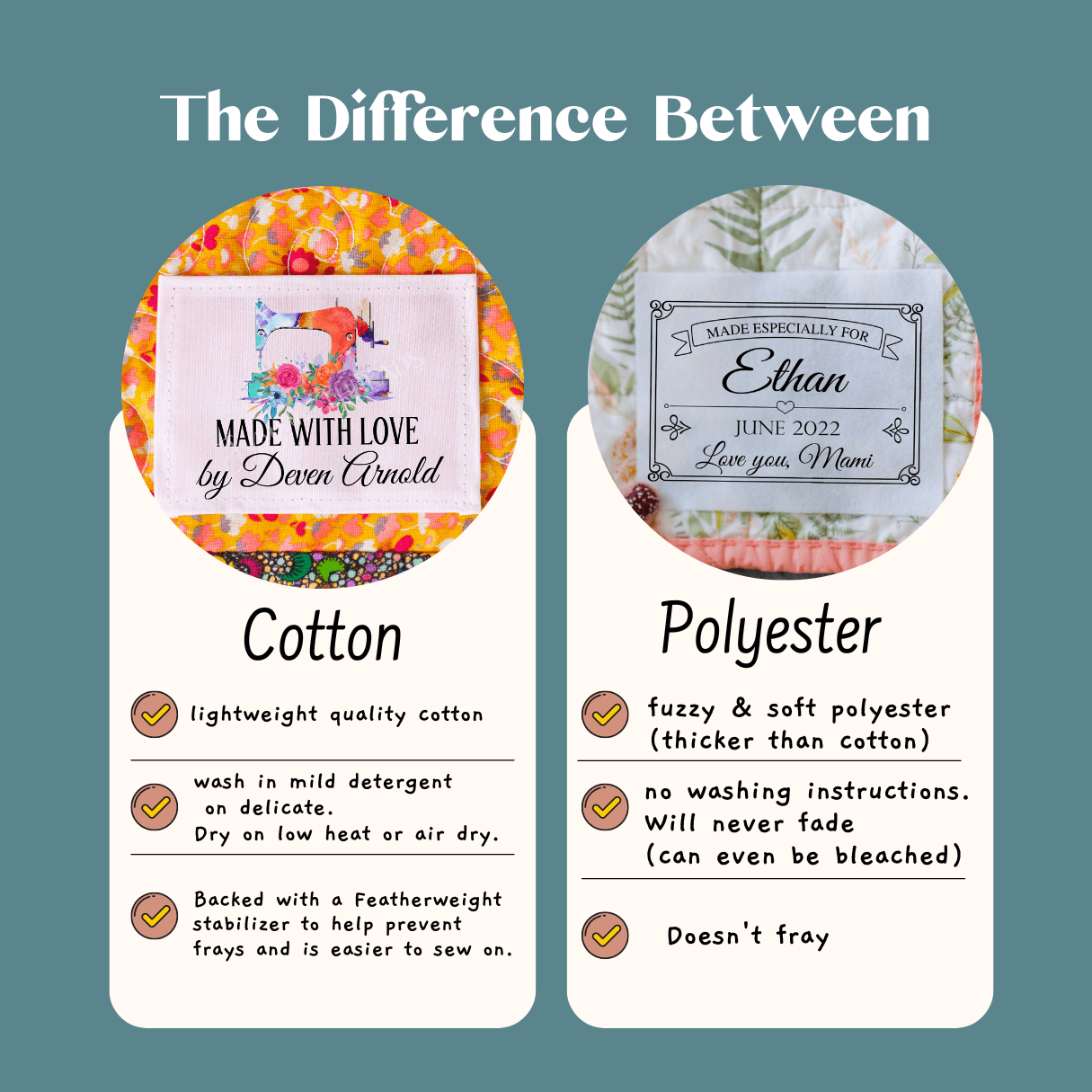 Pretty Butterfly Quilt Labels - Personalized - Jammin Threads