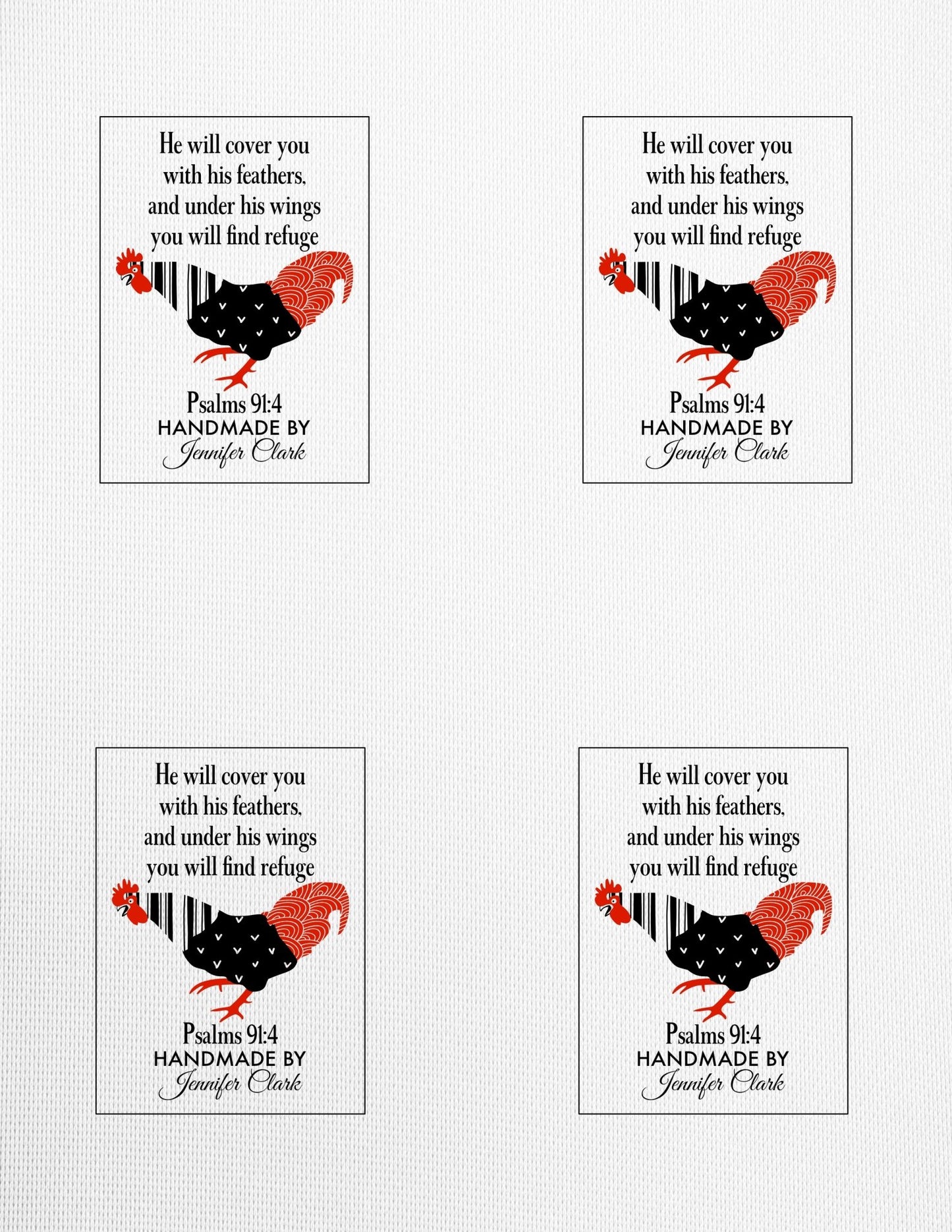 Proverbs 91:4 - Jammin Threads