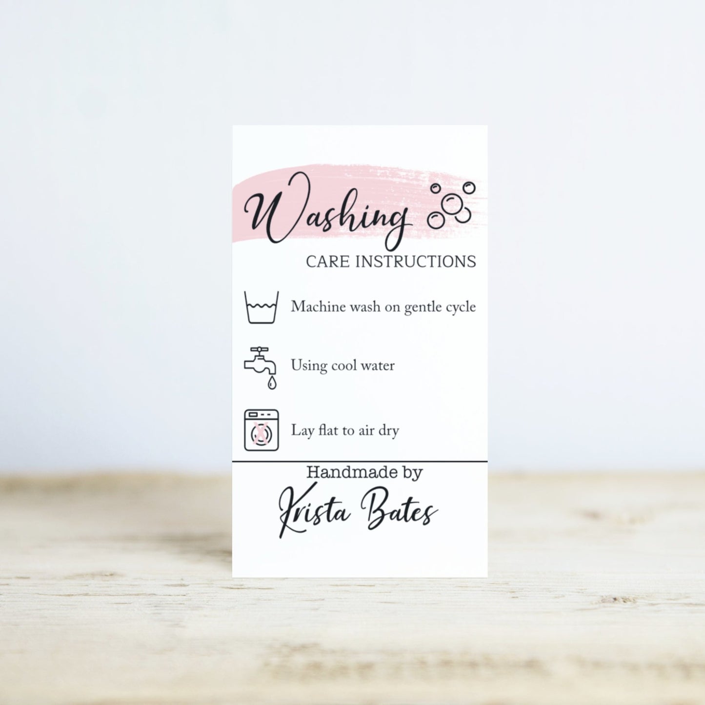 Quilt Care Card - Download & Print - Jammin Threads