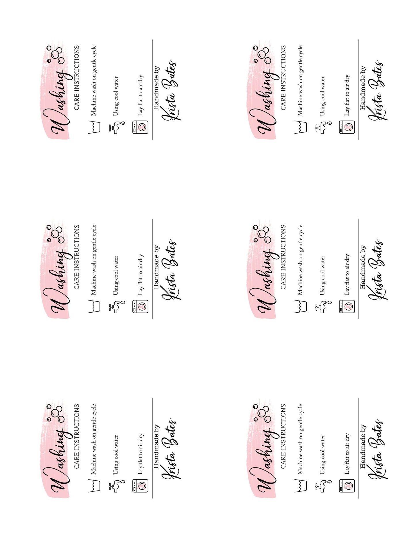 Quilt Care Card - Download & Print - Jammin Threads
