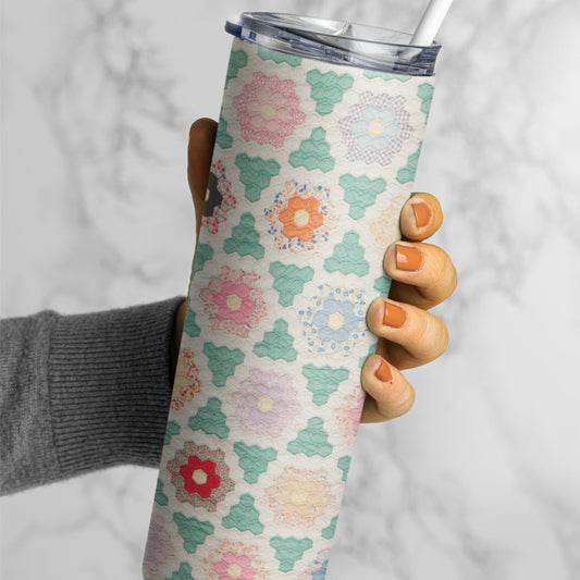 Quilt Pattern Tumbler - Jammin Threads