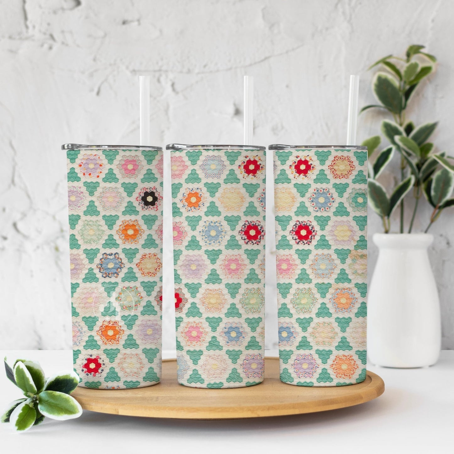 Quilt Pattern Tumbler - Jammin Threads