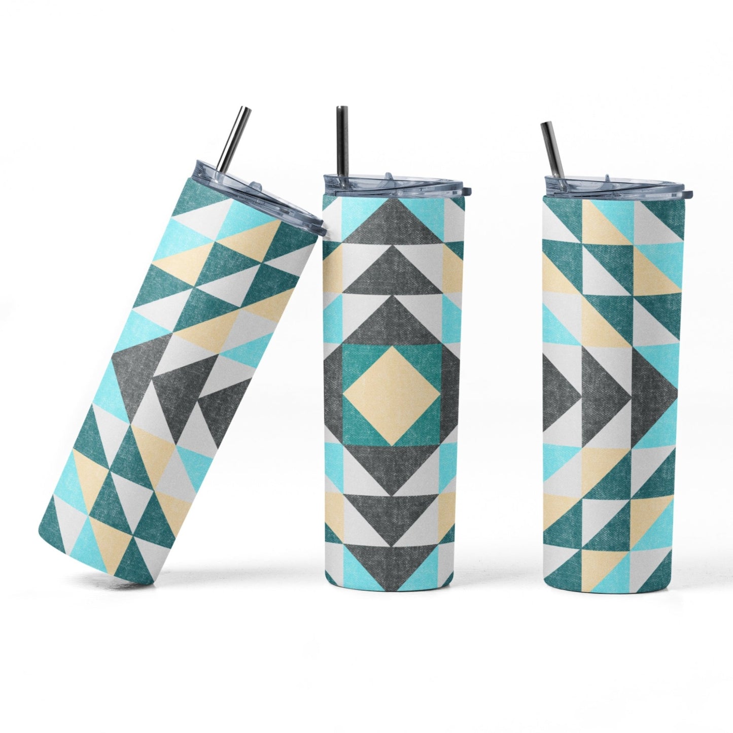 Quilt Pattern Tumbler - Jammin Threads