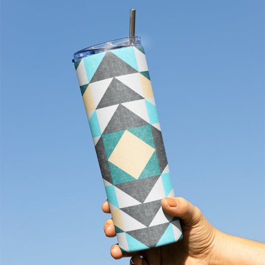 Quilt Pattern Tumbler - Jammin Threads