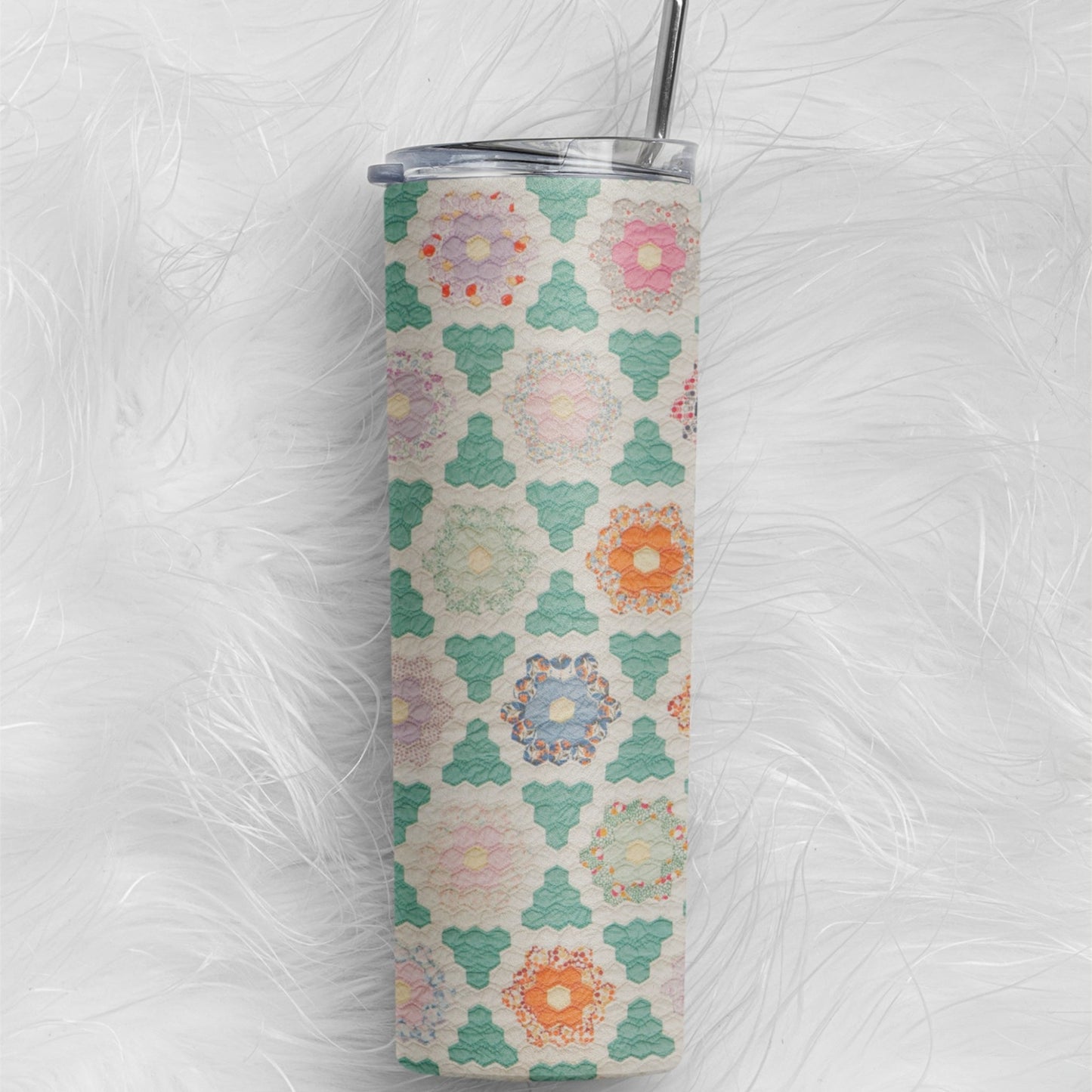 Quilt Pattern Tumbler - Jammin Threads