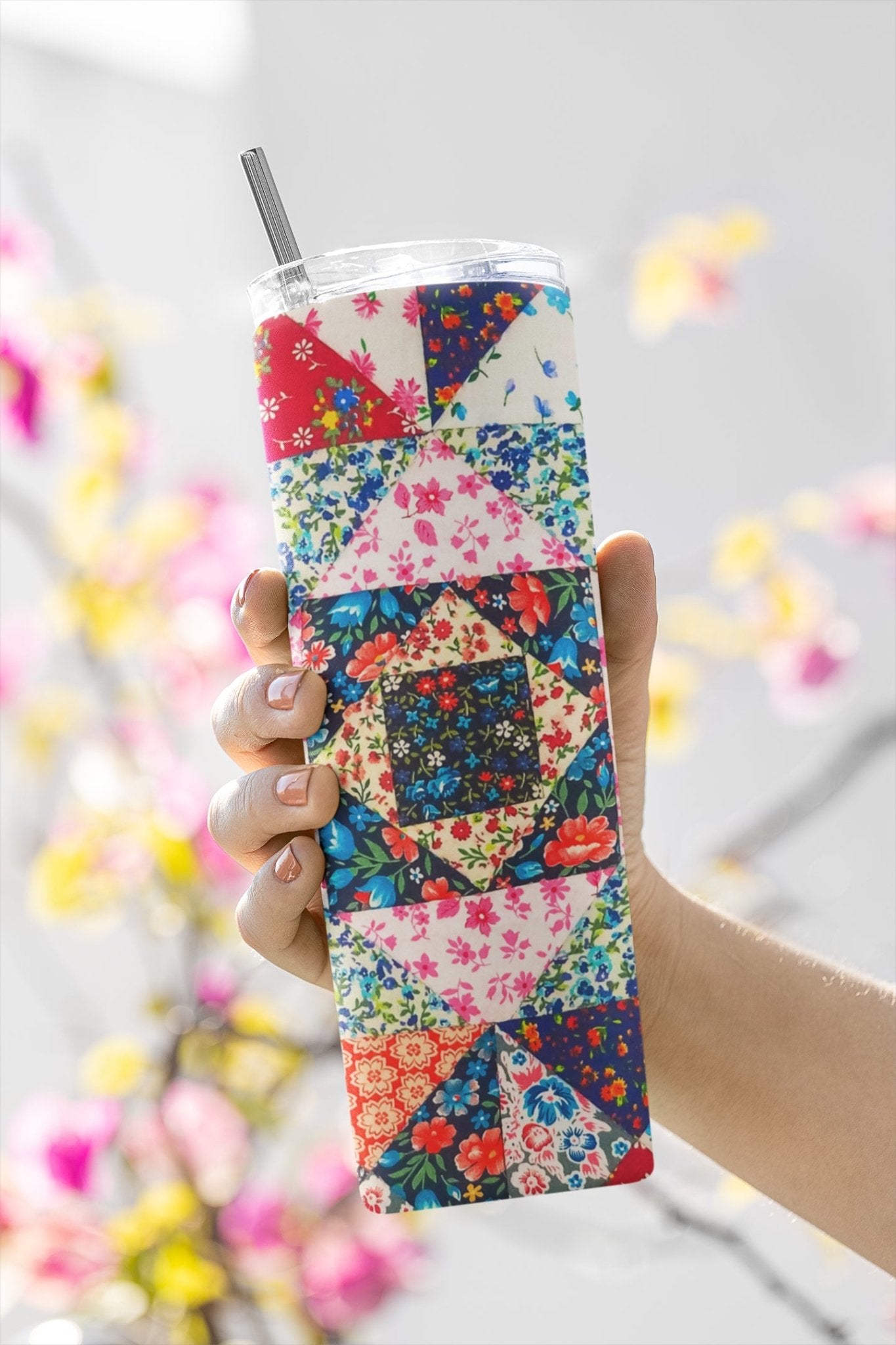 Quilt Pattern Tumbler - Jammin Threads