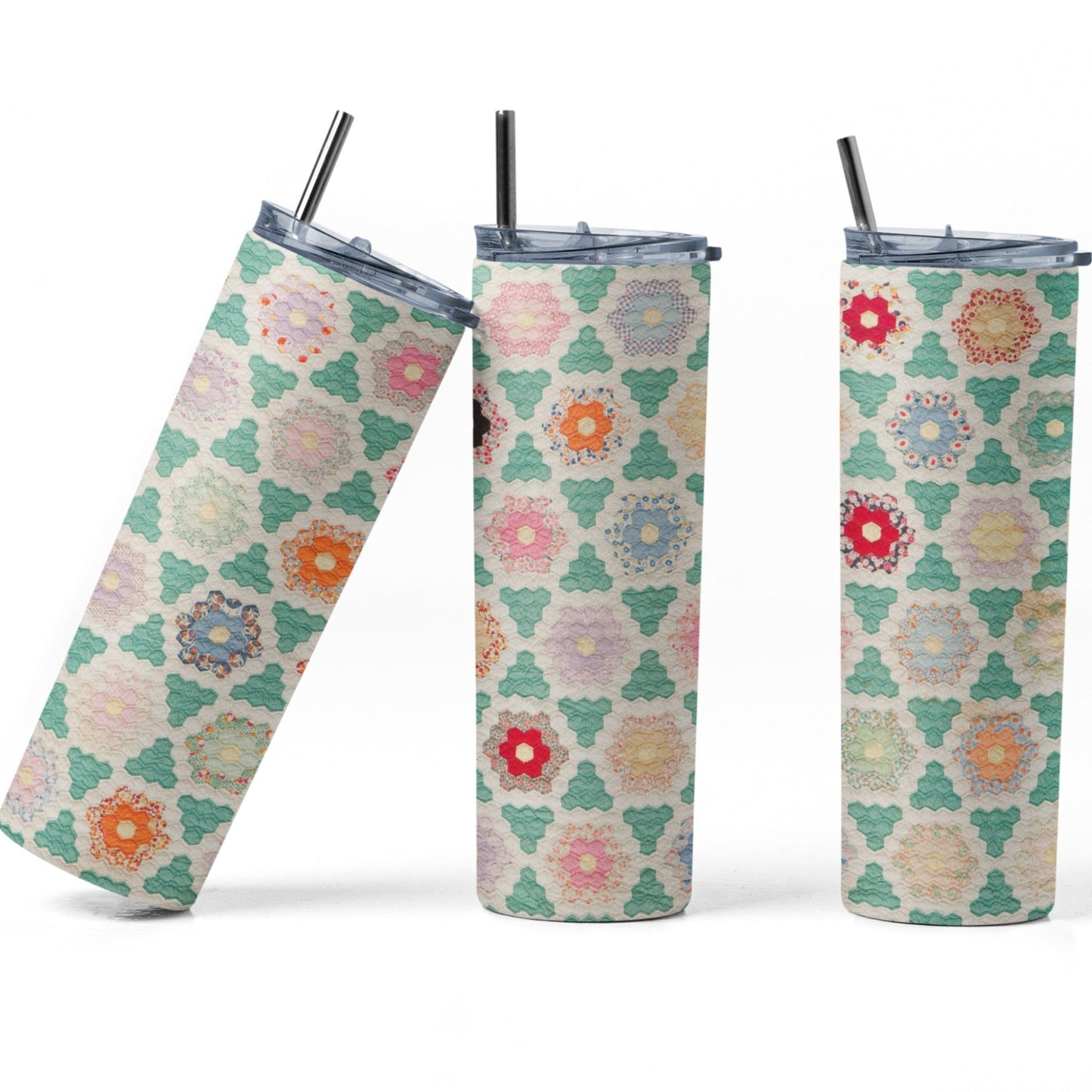 Quilt Pattern Tumbler - Jammin Threads