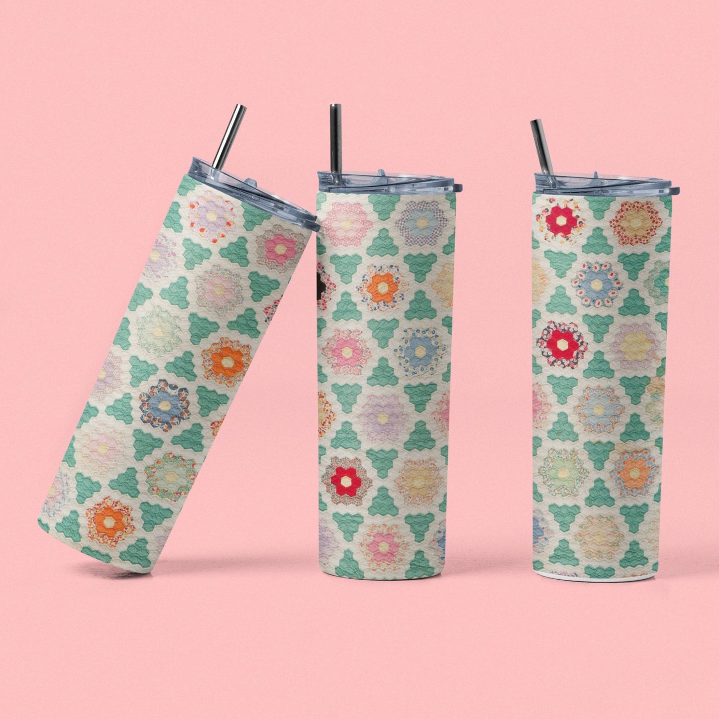 Quilt Pattern Tumbler - Jammin Threads