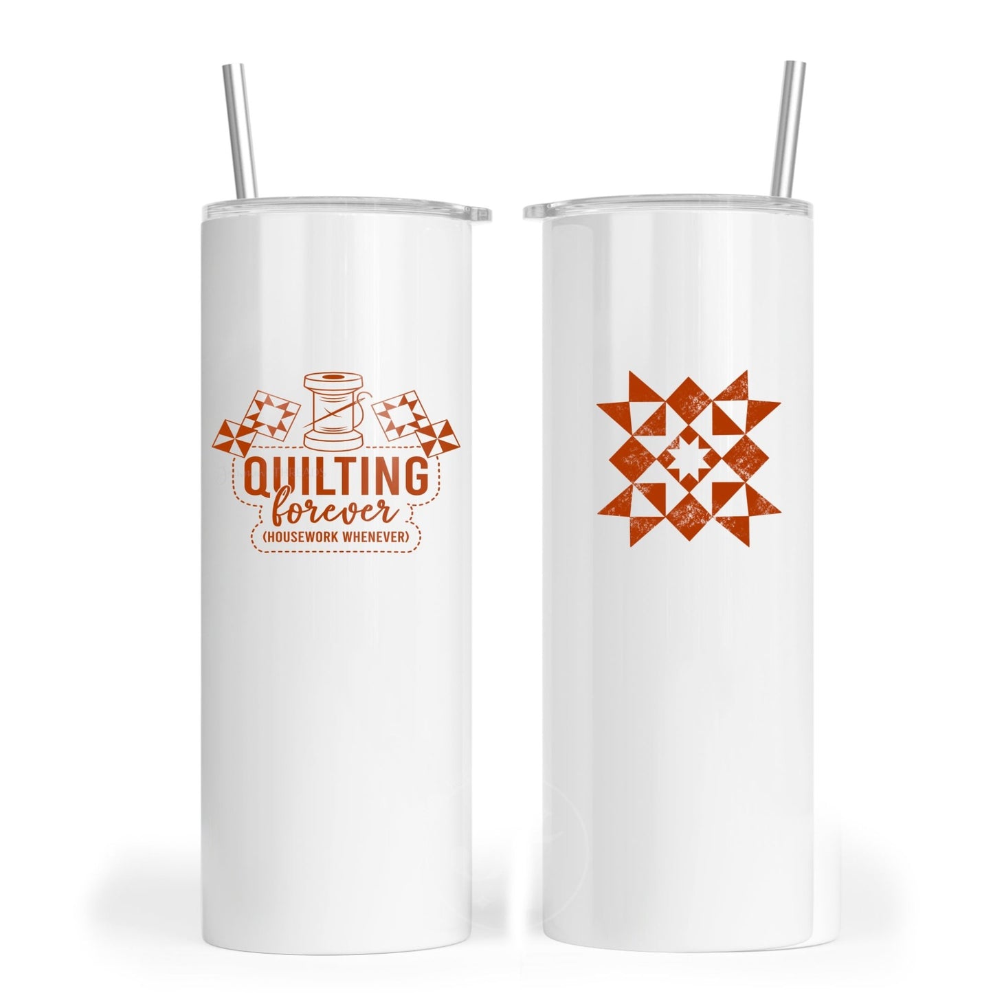 Quilting Forever Housework Whenever Drinkware - Cute Mugs for quilters - Jammin Threads