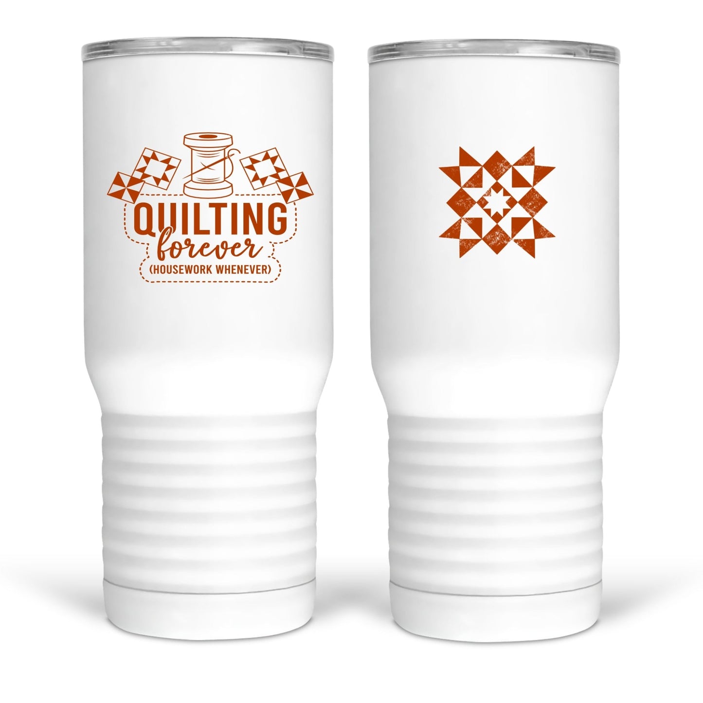Quilting Forever Housework Whenever Drinkware - Cute Mugs for quilters - Jammin Threads
