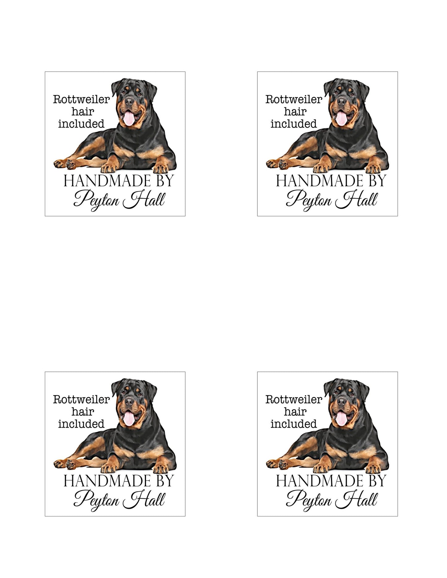 Rottweiler Hair Included - Jammin Threads