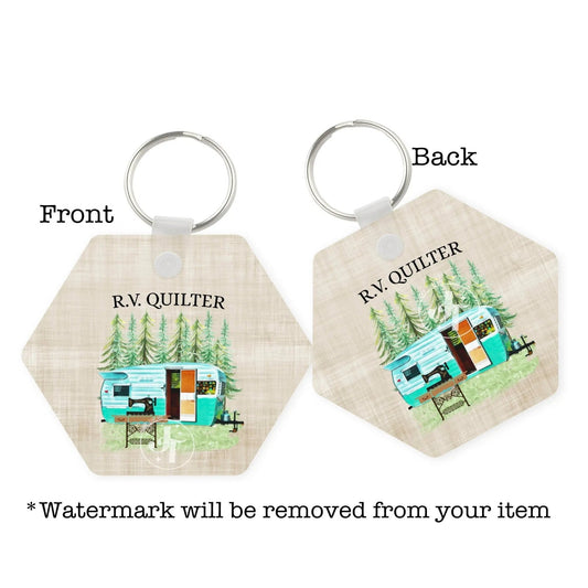 RV Quilter Key Chain - Jammin Threads