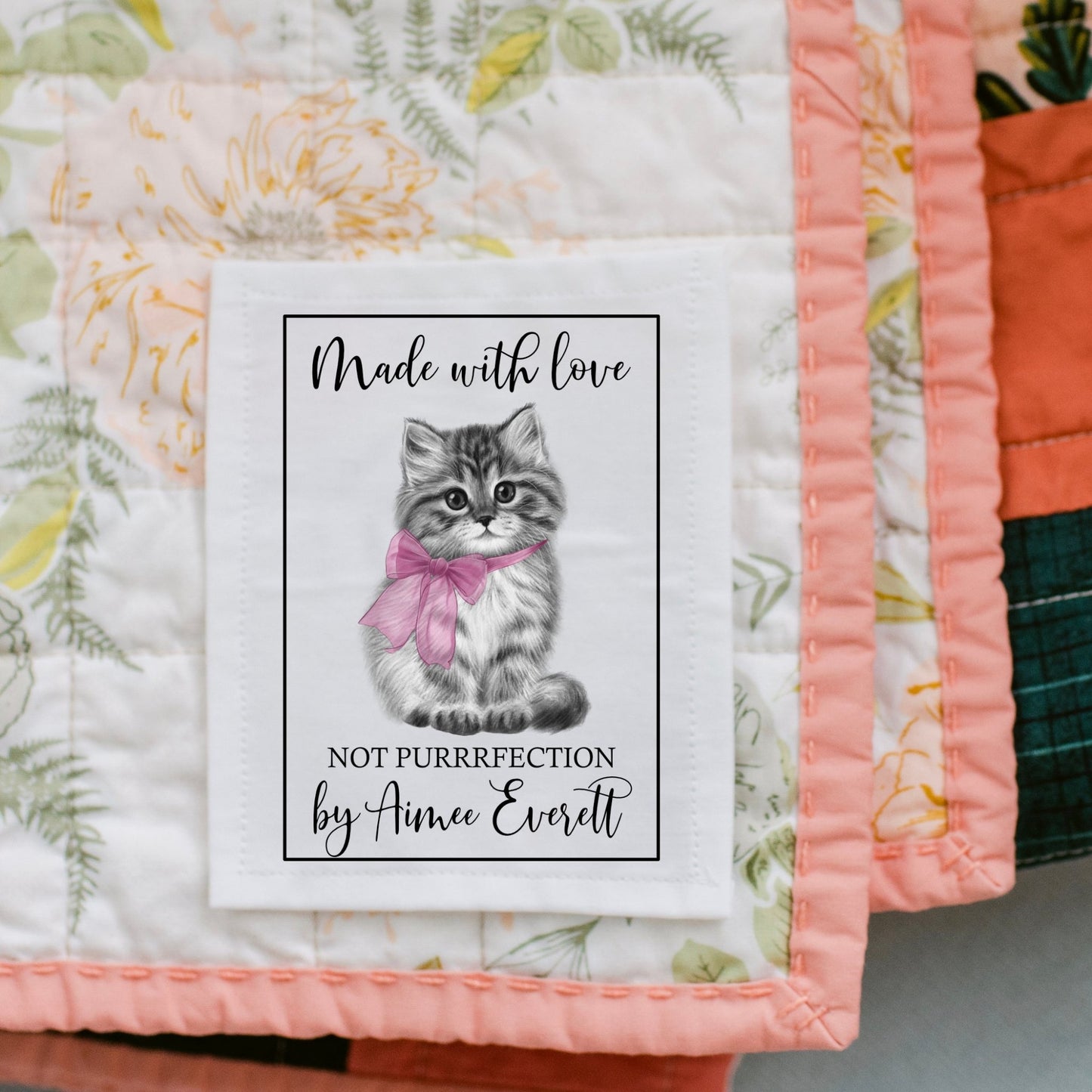 Sarcastic Cat Quilt Label Assortment - Jammin Threads