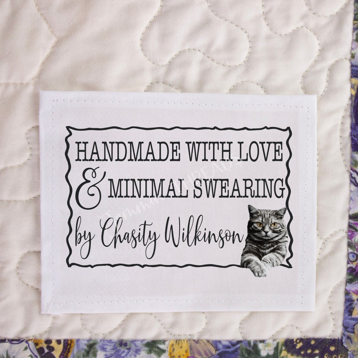Sarcastic Cat Quilt Label Assortment - Jammin Threads