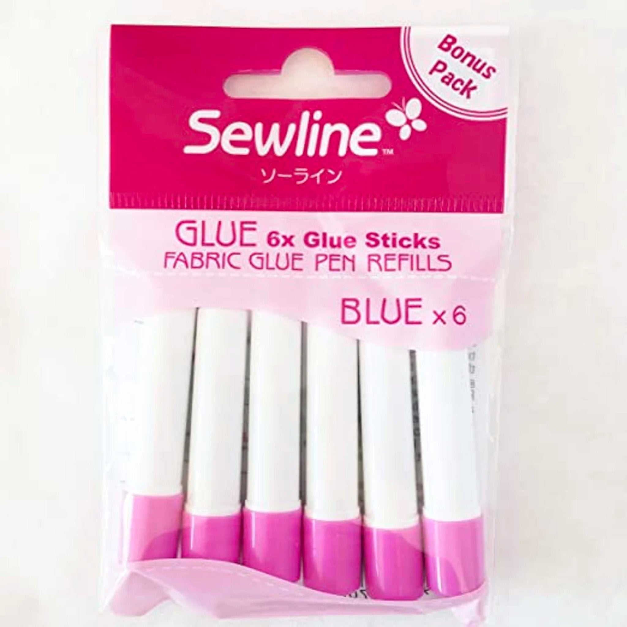 Sewline Water Soluble Glue Refill Blue 6 Pack