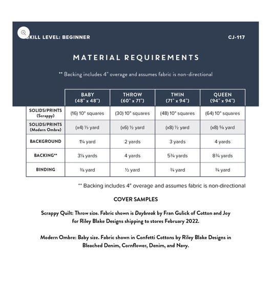 Squared Up Quilt Pattern by Cotton and Joy - Jammin Threads