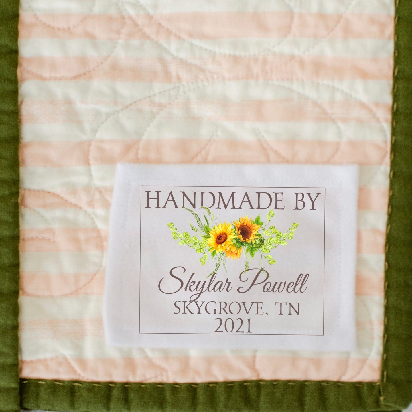 Sunflower Quilt Labels - Jammin Threads