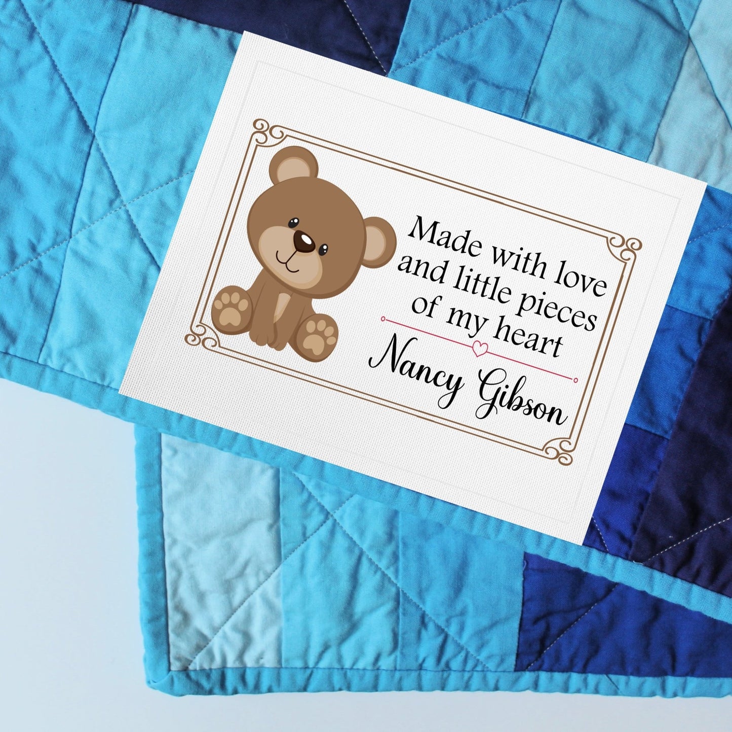 Teddy Bear Quilt Labels - Jammin Threads