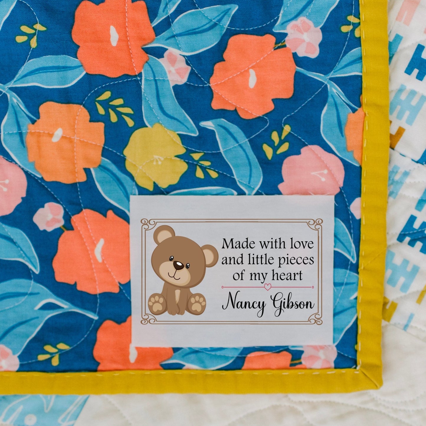 Teddy Bear Quilt Labels - Jammin Threads