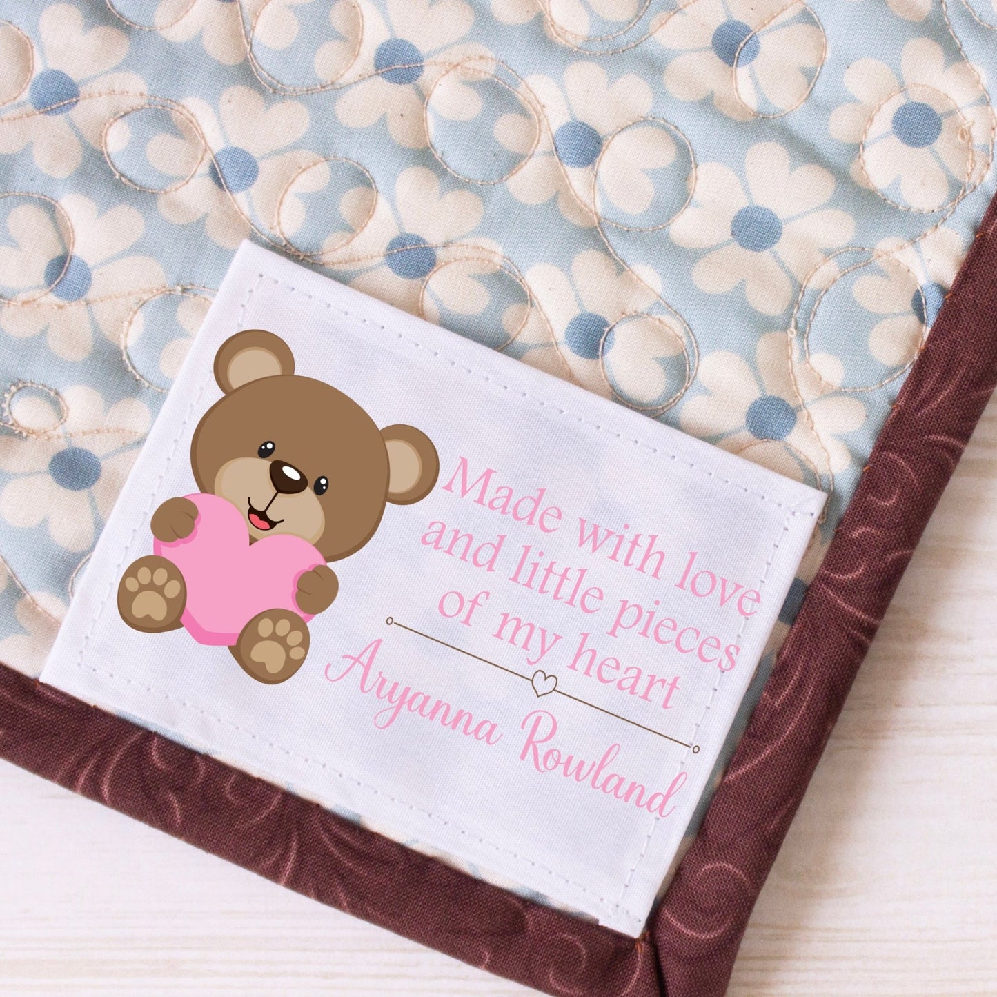 Teddy Bear Quilt Labels - Jammin Threads