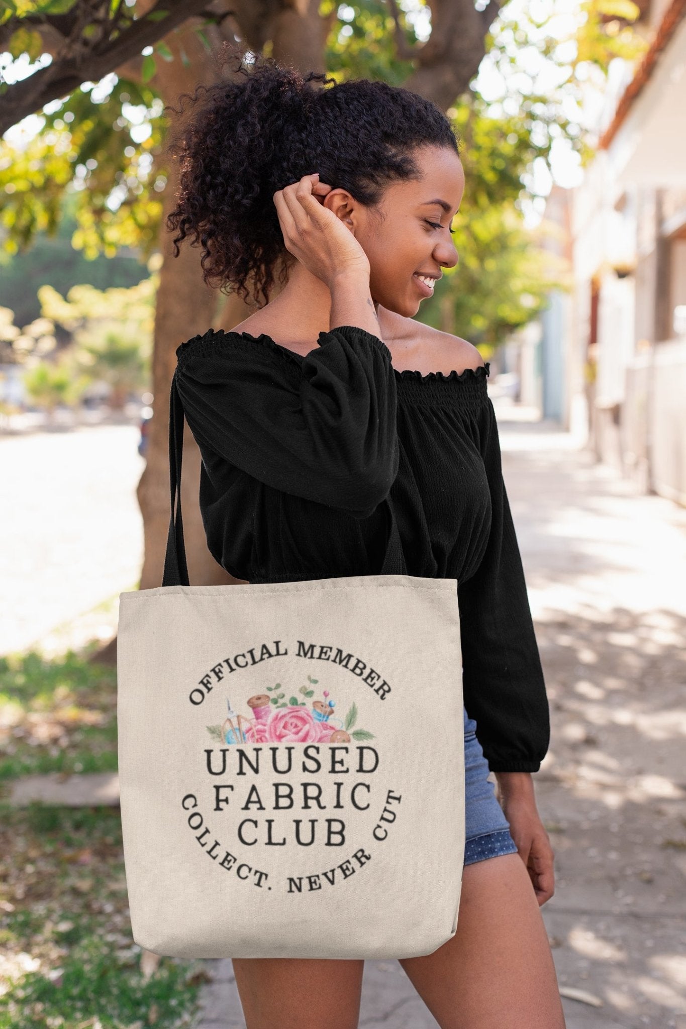 Unused Fabric Club - Personalized Tote Bag - Jammin Threads