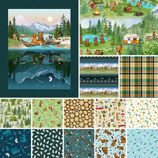 Happy Campers by Sharon Kuplack for Henry Glass Fabrics