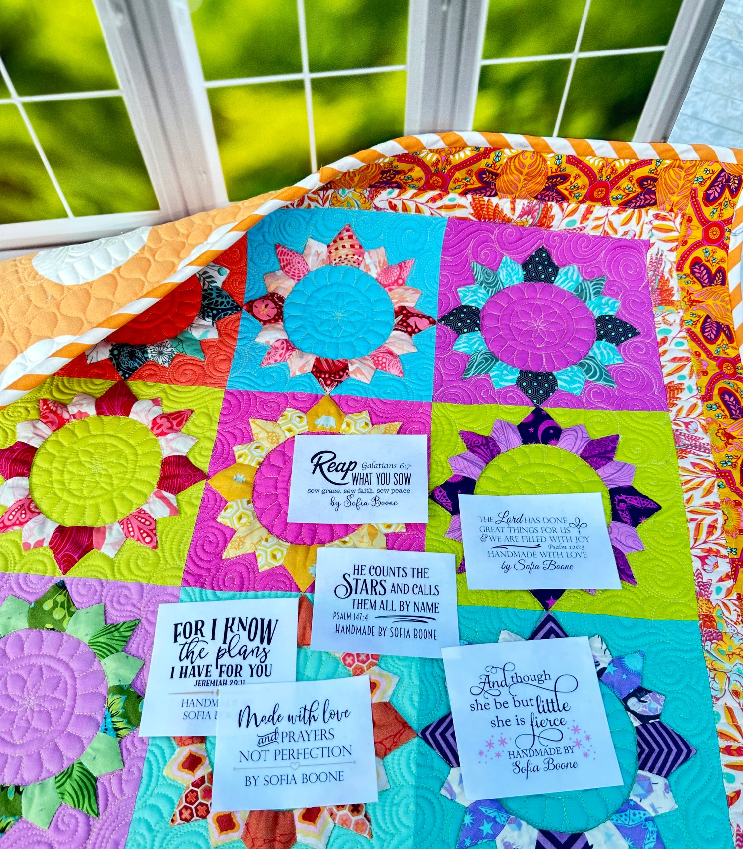 customized meaningful quilt labels 
