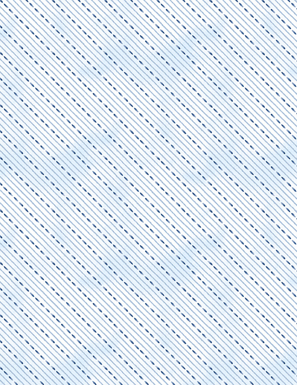 Dreaming in Blue Quilt Fabric. Dashed Stripes White.   3060 36278 144