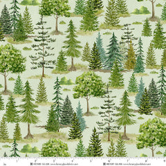 Happy Campers Green Quilt Fabric by Sharon Kuplack for Henry Glass