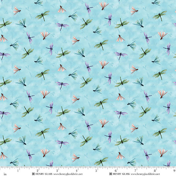 Happy Campers Dragonflies Quilt Fabric by Sharon Kuplack for Henry Glass