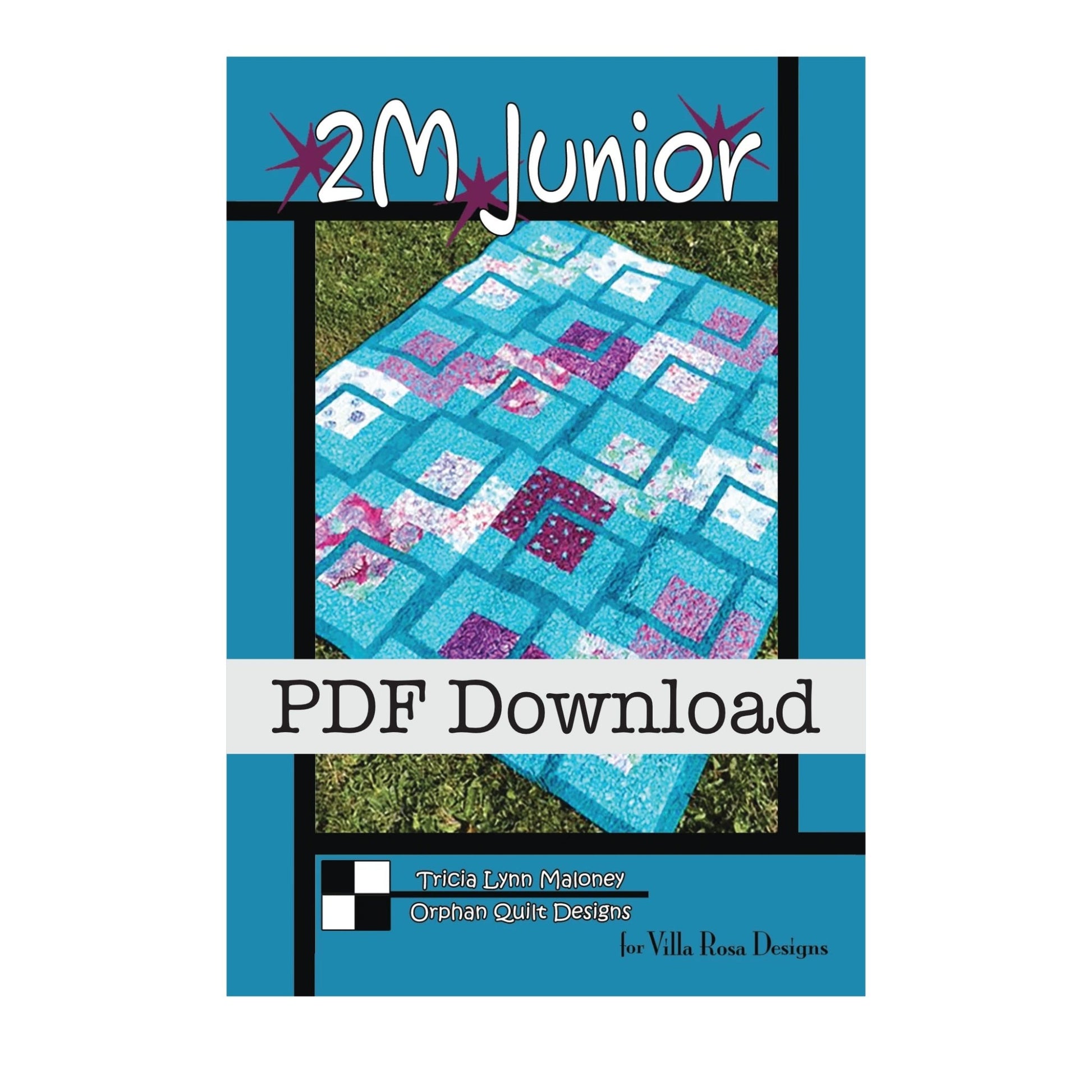 2M Junior Quilt Pattern by Orphan Quilt Designs for Villa Rosa Designs (PDF Download) - Jammin Threads