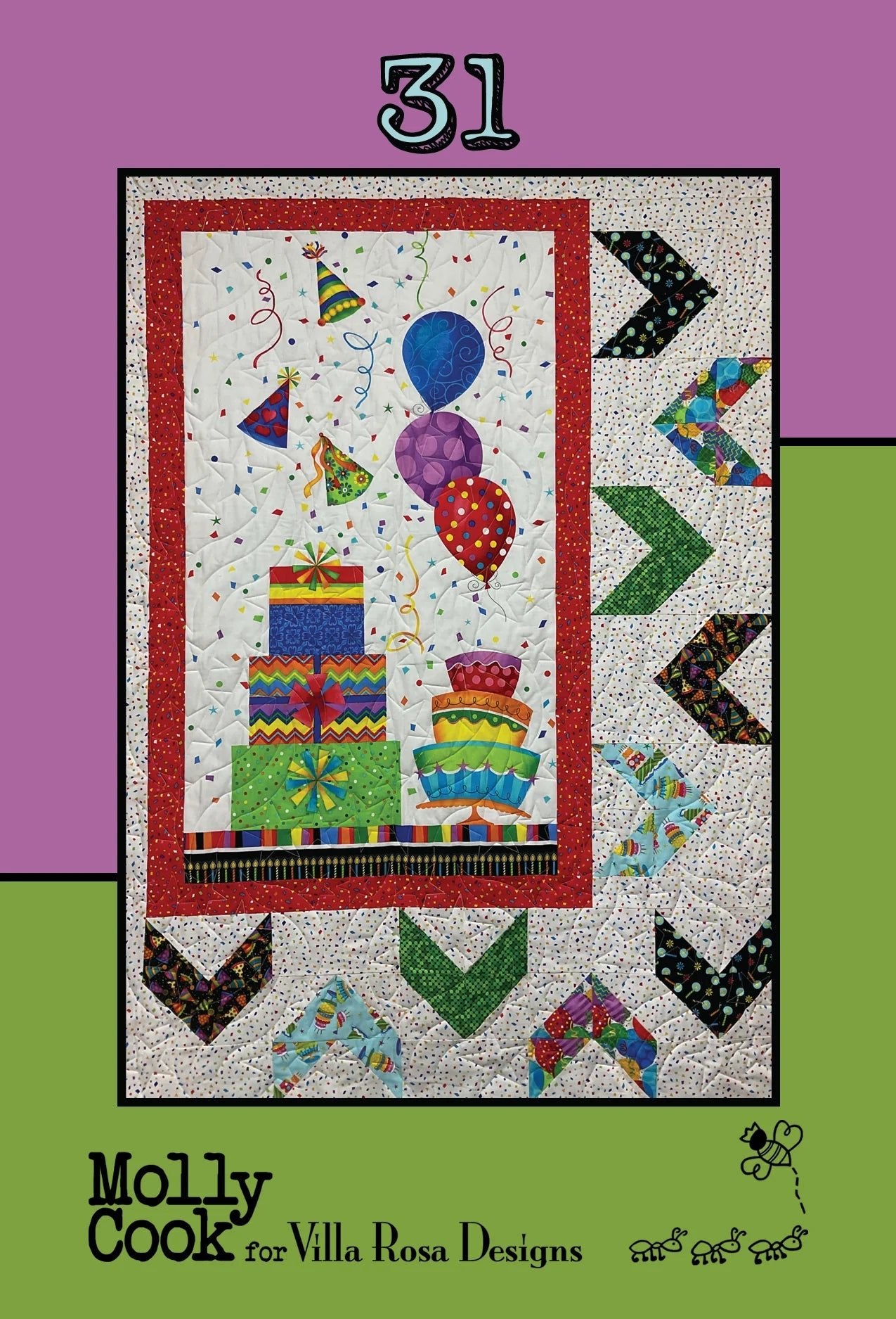 31 Quilt Panel Pattern by Molly Cook for Villa Rosa Designs - Jammin Threads