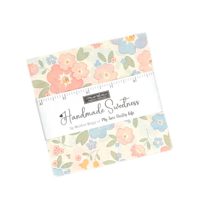 Handmade Sweetness Charm Pack 31790PP by My Sew Quilty Life for Moda Fabrics with 42 precut 5 inch cotton squares
