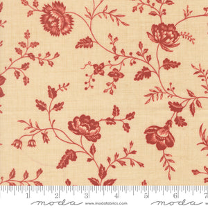 Le Jardin Rouge Quilt Fabric by French General Roche Pearl 36155 15