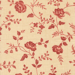 Le Jardin Rouge Quilt Fabric by French General Roche Pearl 36155 15