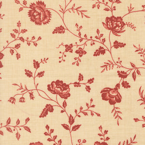 Le Jardin Rouge Quilt Fabric by French General Roche Pearl 36155 15