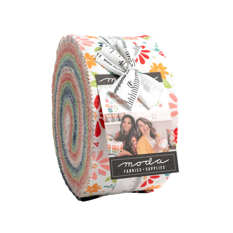 Raspberry Summer Quilt Fabric Jelly Roll by Sherri & Chelsi for Moda Fabrics 37690JR