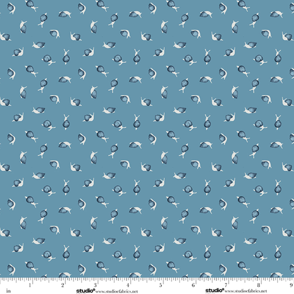 Bar Harbor Quilt Fabric by Chelsie Design Works | Small Ditsy Denim