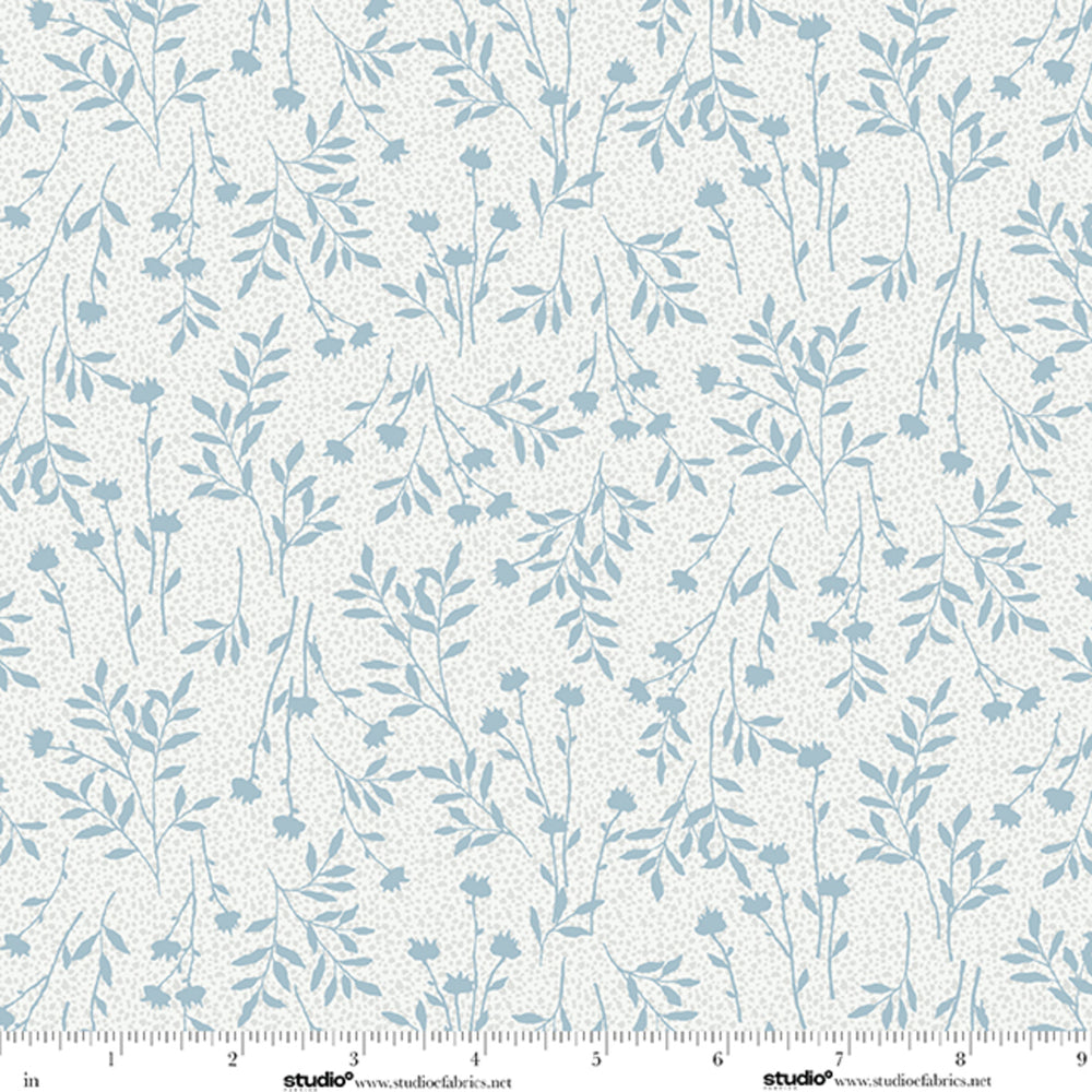 Bar Harbor Quilt Fabric by Chelsie Design Works | Wildflower Misty Blue