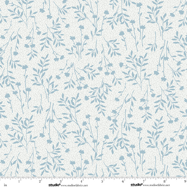 Bar Harbor Quilt Fabric by Chelsie Design Works | Wildflower Misty Blue