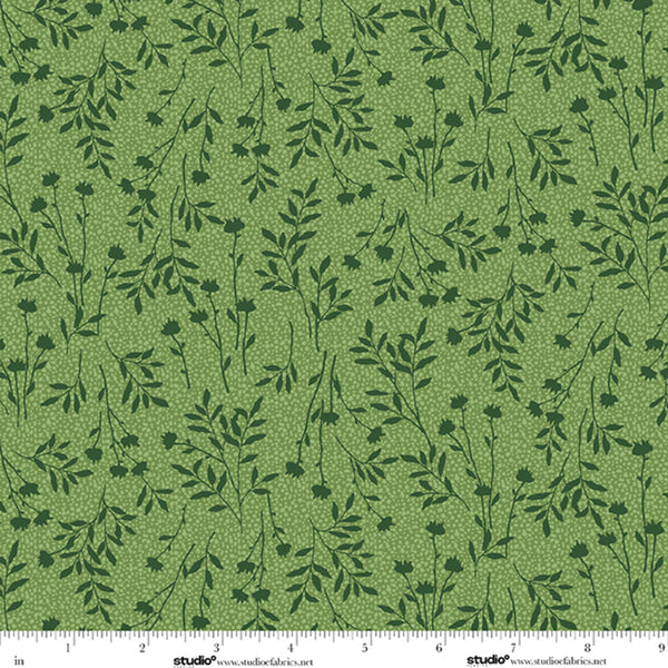 Bar Harbor Quilt Fabric by Chelsie Design Works | Wildflower Spring Green