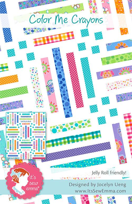 Color Me Crayons Quilt Pattern by It's Sew Emma Jammin Threads