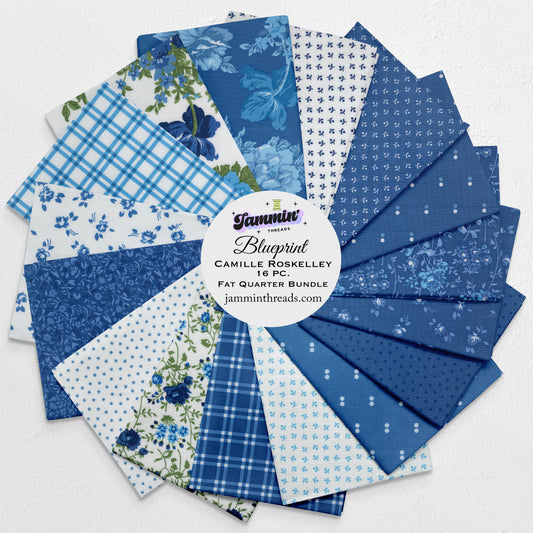 Blueprint by Camille Roskelley for Moda Fabrics – 16 Piece Fat Quarter Bundle Curated by Jammin’ Threads