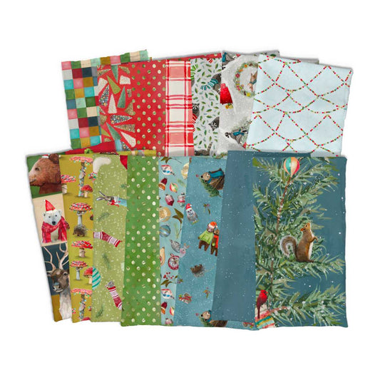 Holly Woods Christmas Quilt Fabric Shaded Dots 9238-64 Matcha