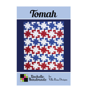 Tomah Quilt Kit – Red, White & Blue Bella Solids – 60" x 72" | Top, Binding & Satin Tag