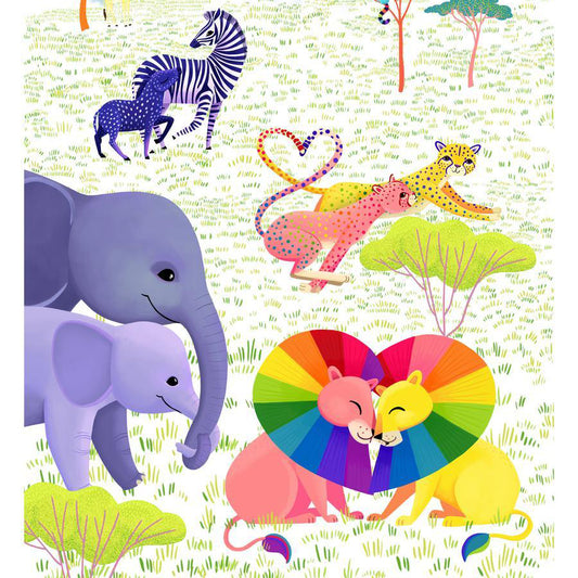 Love in the Wild Quilt Fabric -Quilt Panel - PWKT046.XPANEL