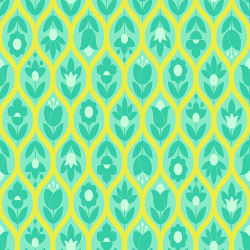 Legendary Quilt Fabric by Tula Pink | Beg Your Garden - Apple