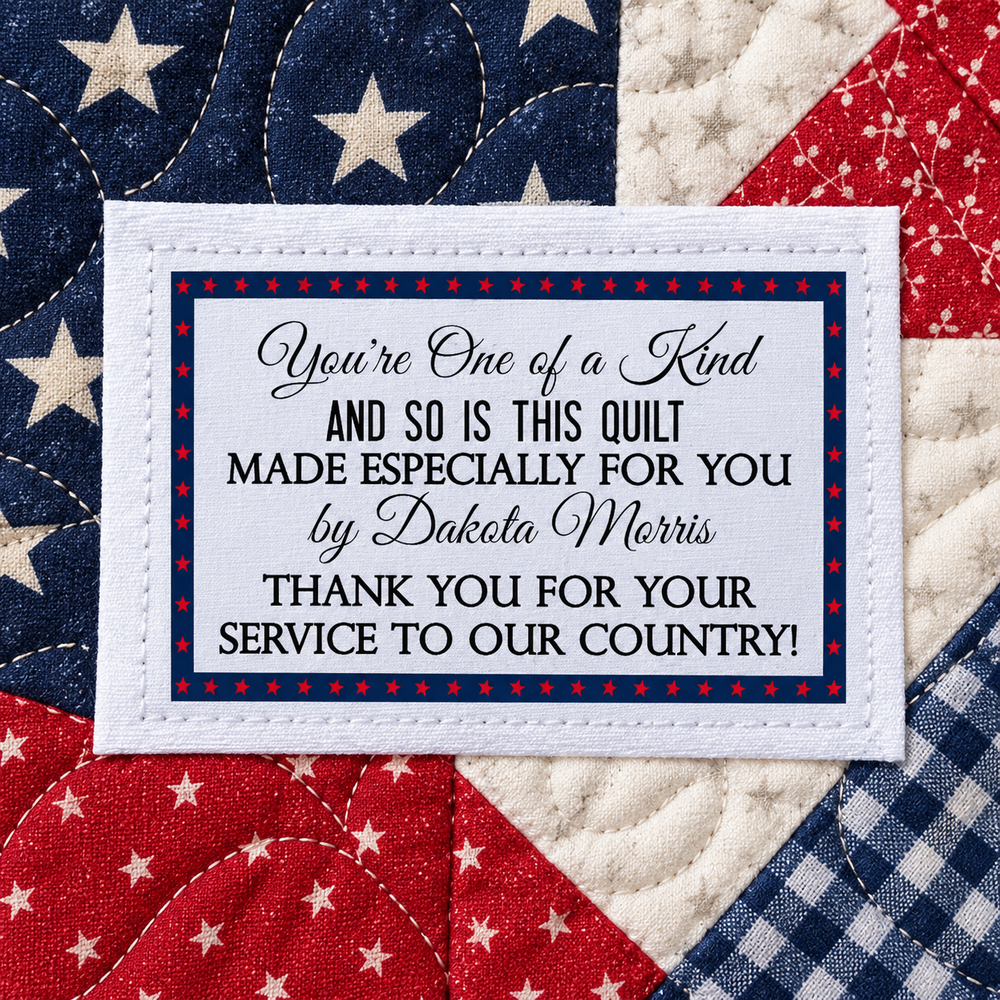 patriotic quilt labels